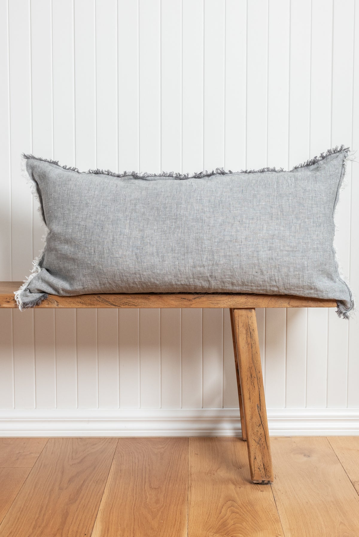 Pier Lifestyle Lumbar Cushion styled on bench