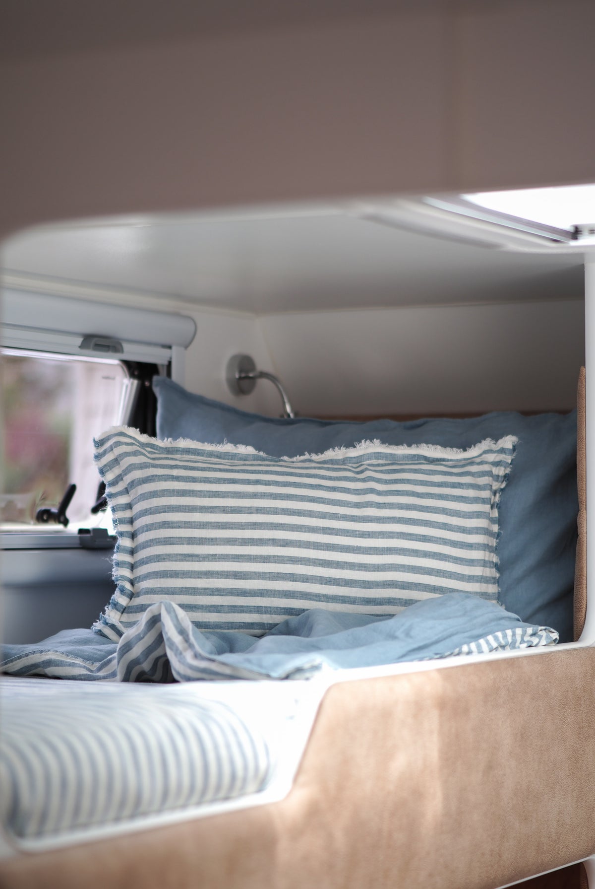 Sea Spray Little Wild Bunk Set in bunk in Caravan
