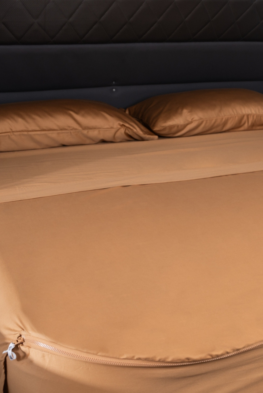 Caravan bed featuring Wildfire colourway