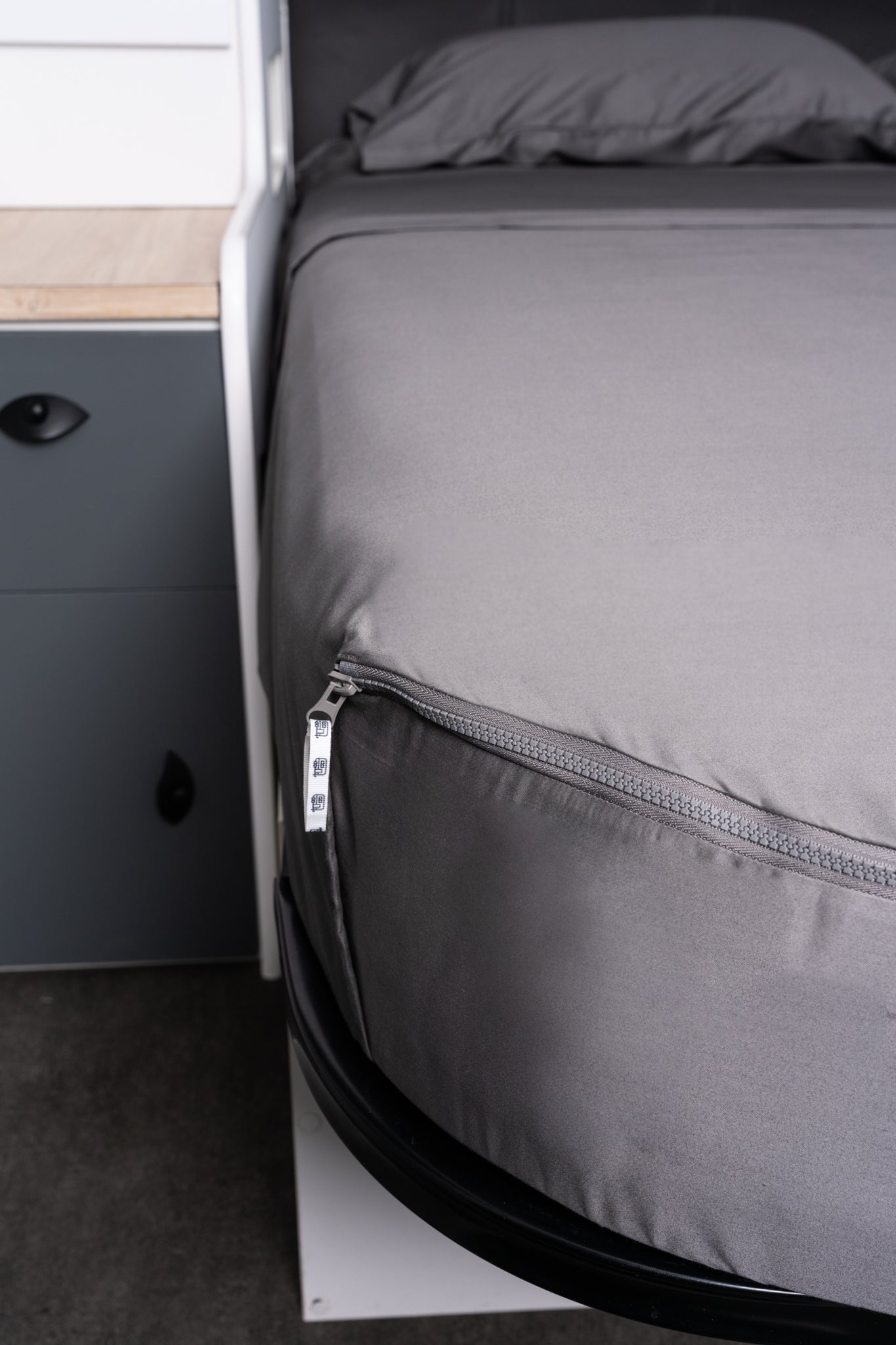 Van-lifers go wild over zip sheets - solving the bed making nightmare on wheels.