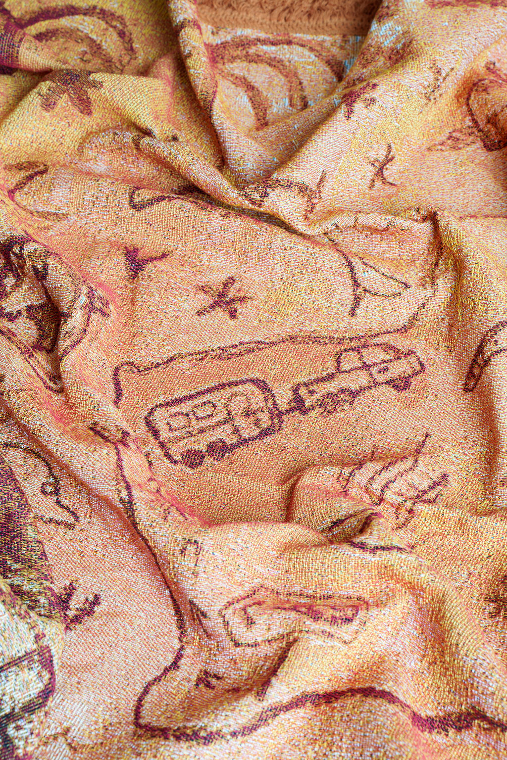 Painted Track Throw by Jackie Green and MeanderWild