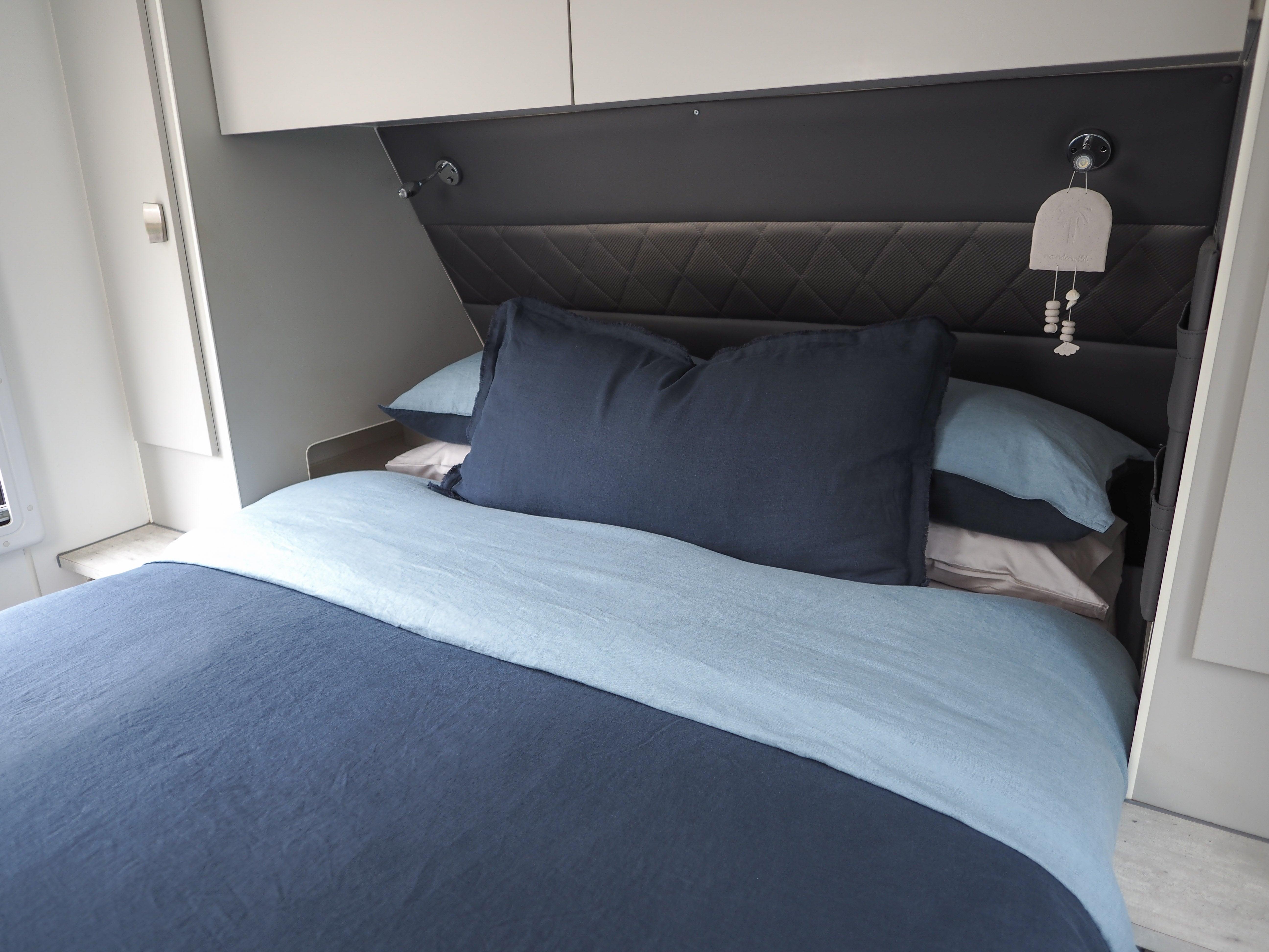 Coast colourway featured in a caravan