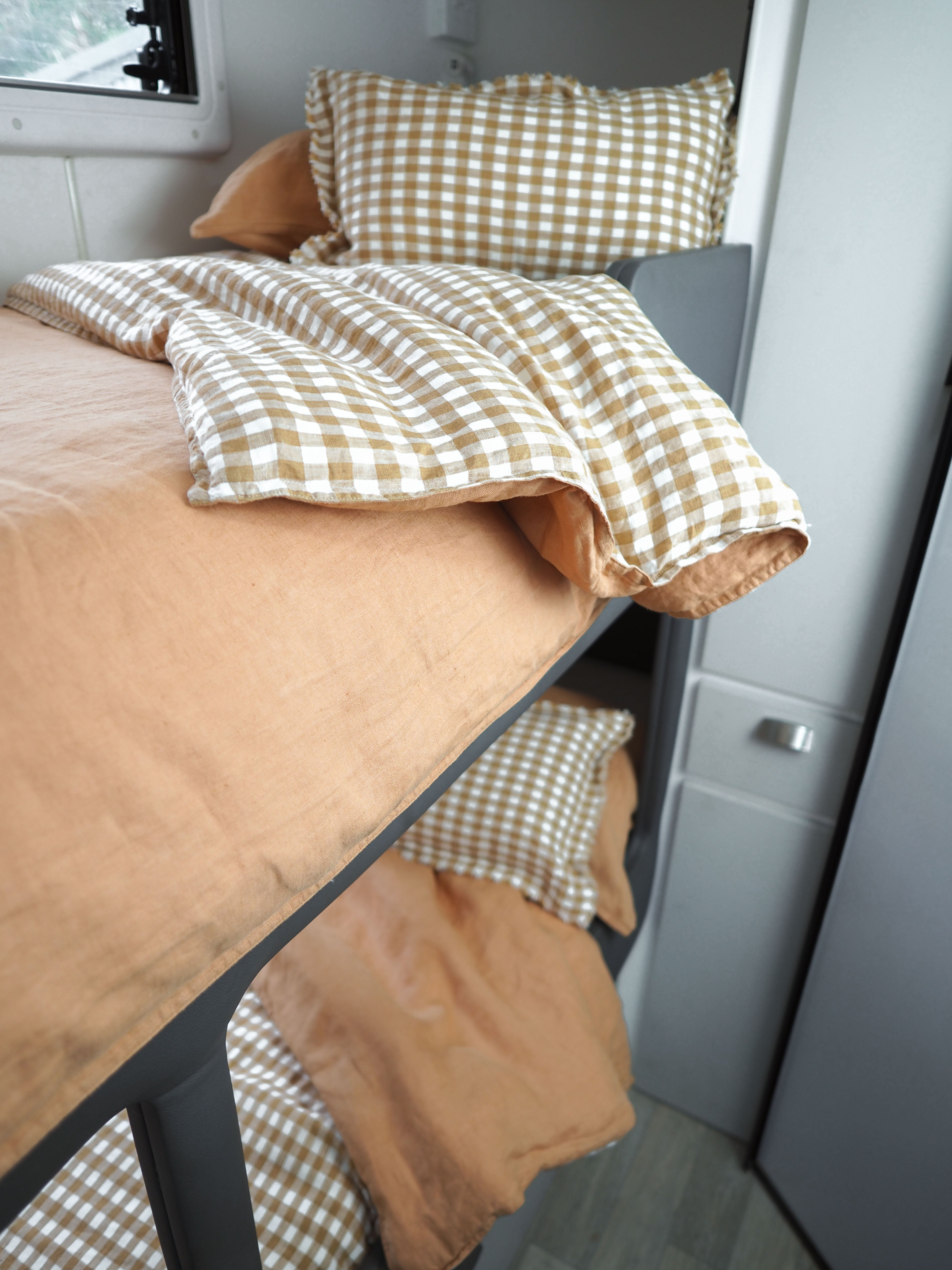 Copper Dawn Bunk Set with flowing folds