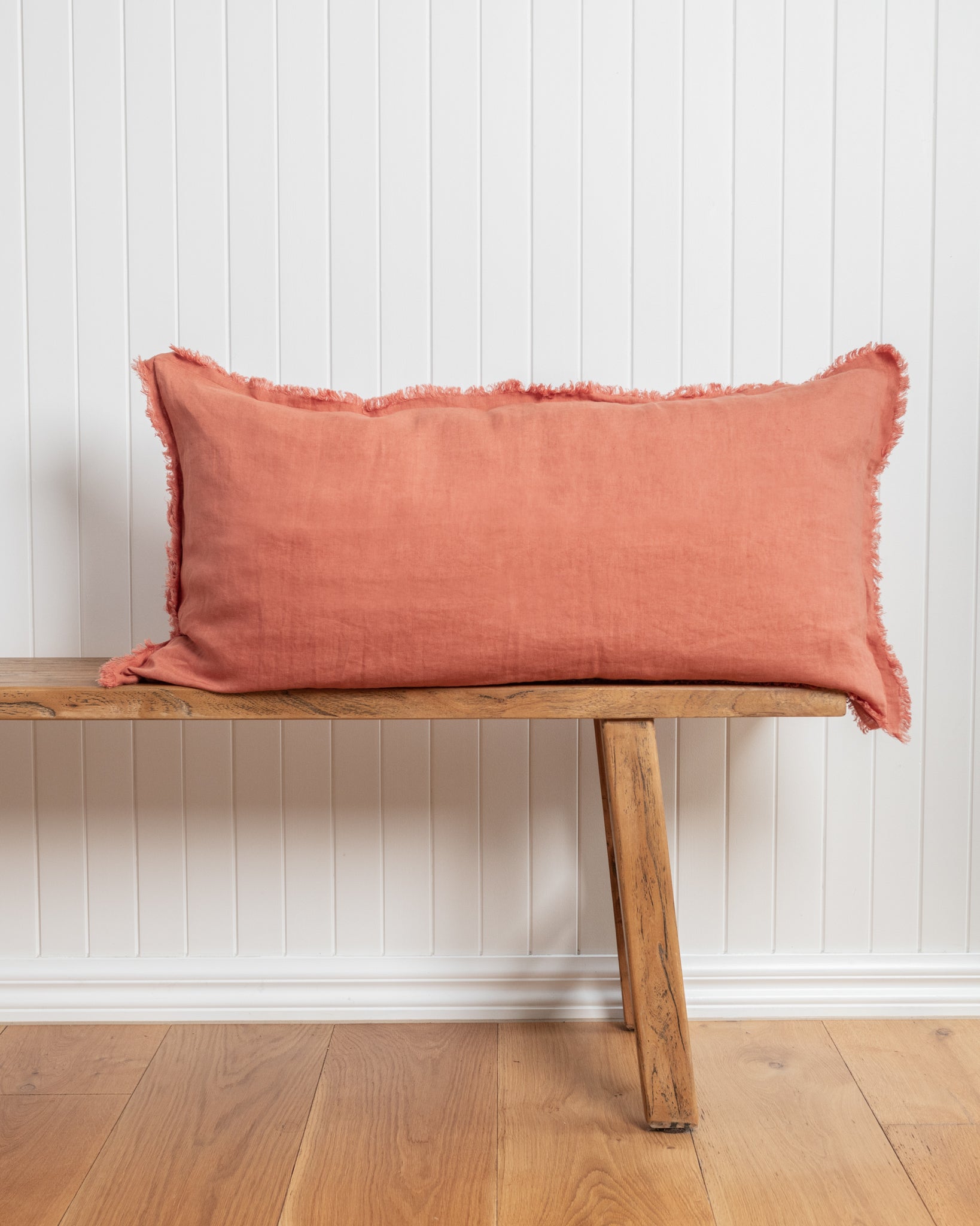 Desert Lifestyle Lumbar Cushion styled on bench