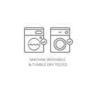 machine washable and tumble dry icon