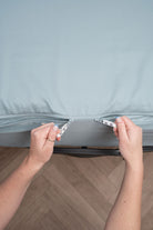 Zipper detail on Reef Caravan sheet set
