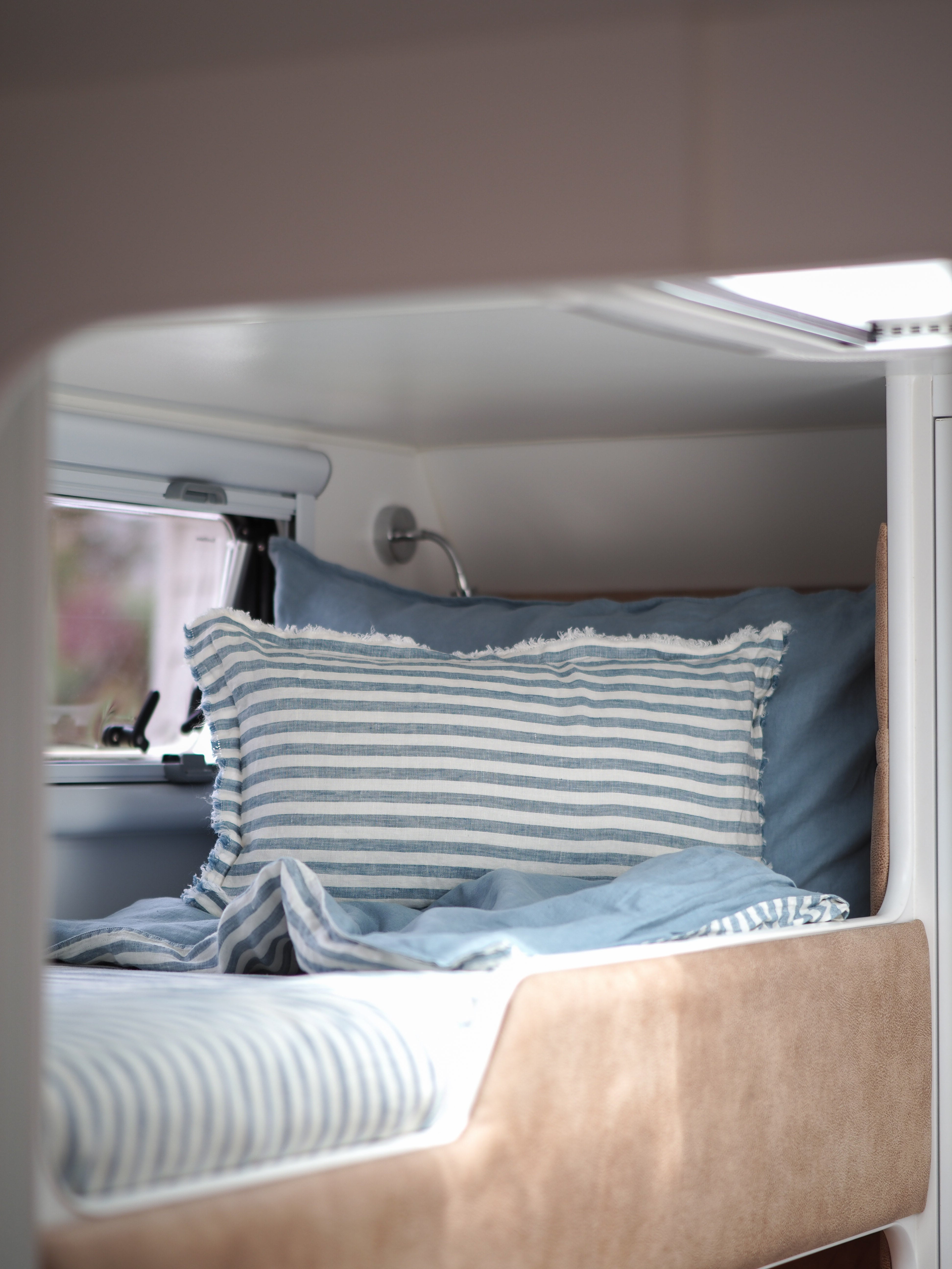 Sea Spray Little Wild Bunk Set in bunk in Caravan