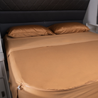 Caravan bed featuring Wildfire colourway